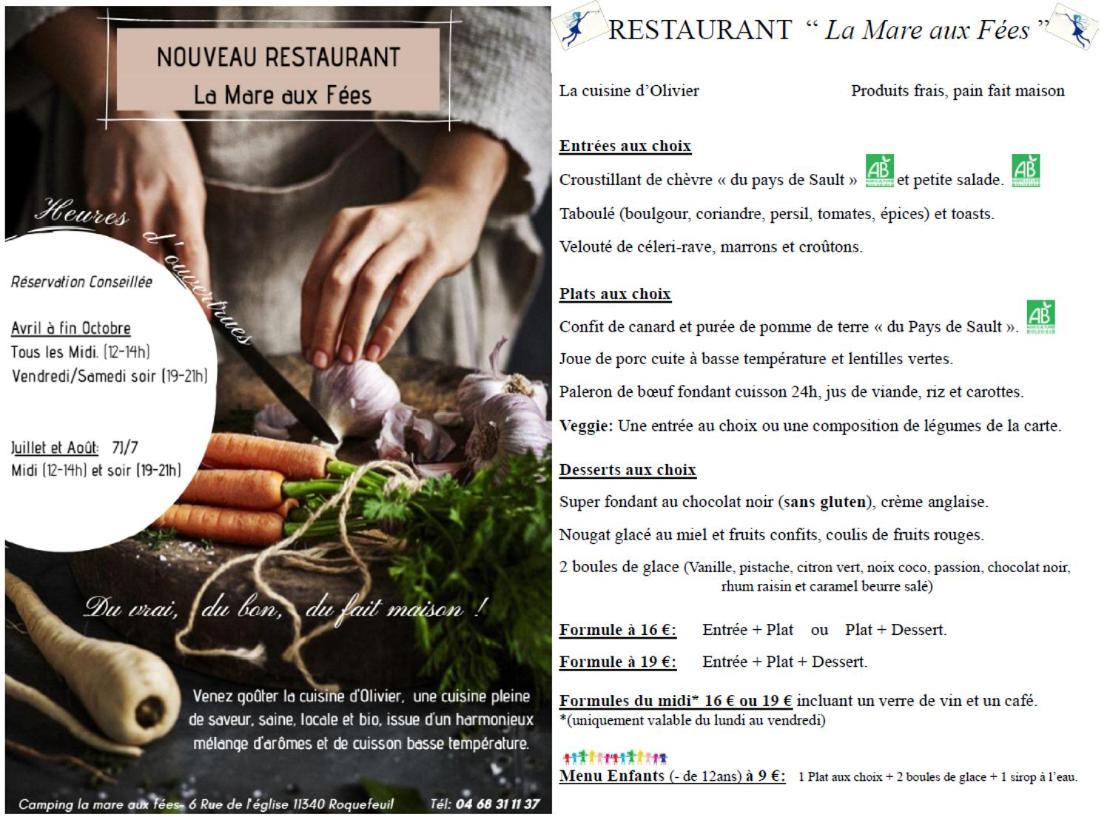 Camping La Mare Aux Fees Hotell Roquefeuil Eksteriør bilde